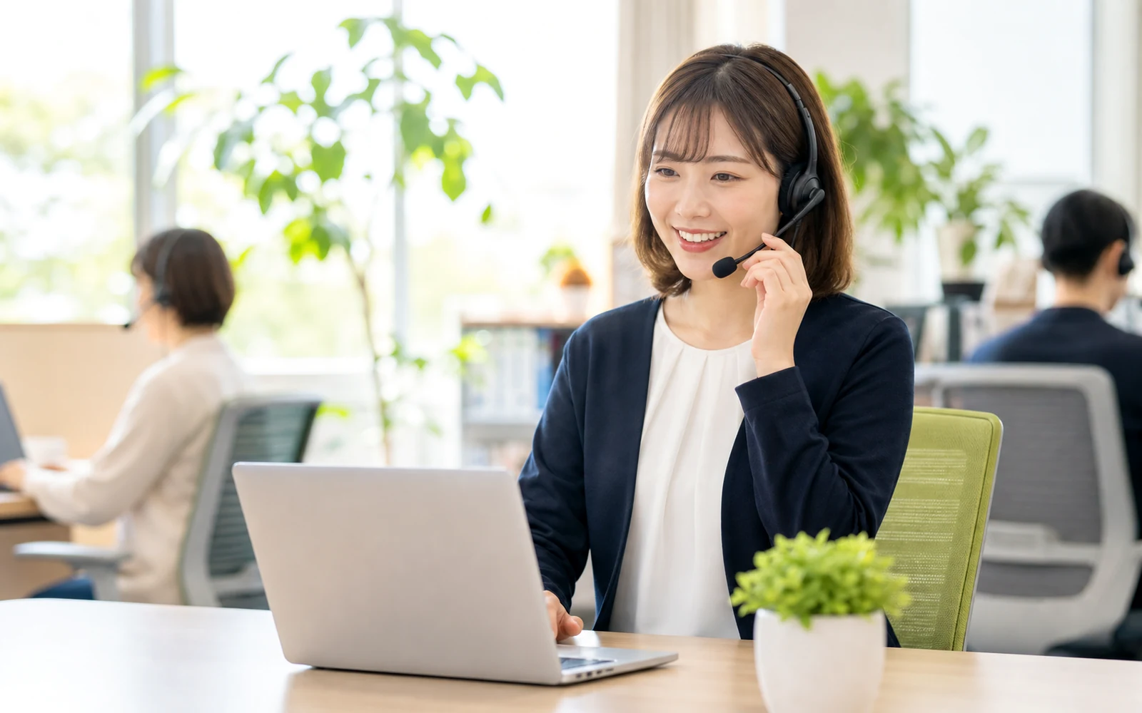 受付・電話対応のイメージ